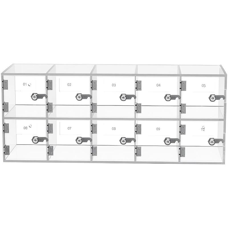 Office Storage Cabinet - Cell Phone Storage Locker, 10 Slots