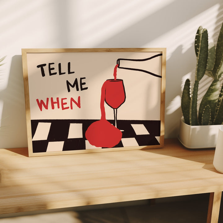 Office Furniture Equipment - Vintage Tell Me When Drink Canvas