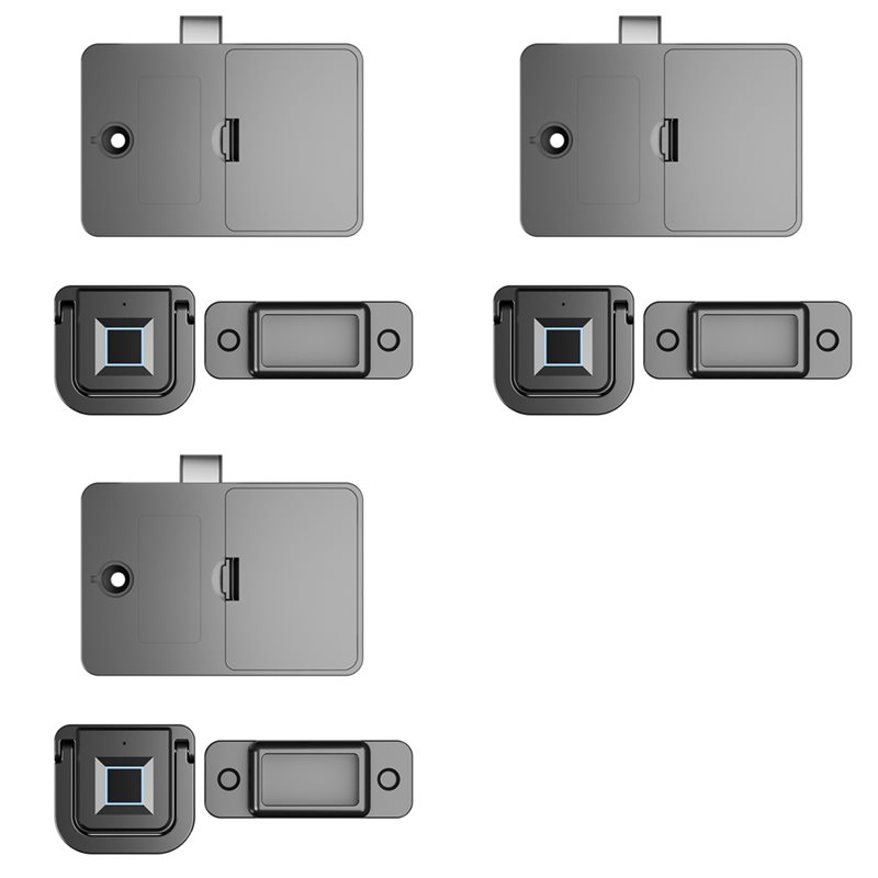 Office Furniture Cabinets - N13R-(Durable) 3X Smart Drawer Fingerprint Lock