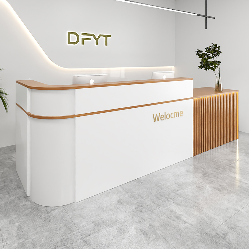 Office Furniture Usa - Storage Luxury Reception Desk Senior Modern