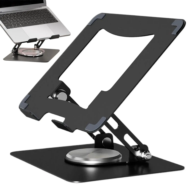 Adjustable Laptop Table - LUSQI 360° Rotating Laptop Stand Dual-axis