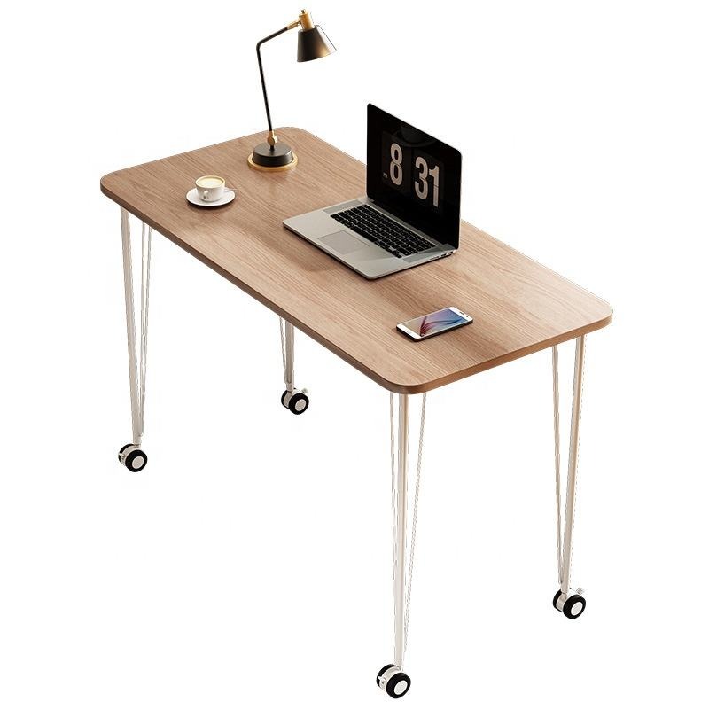 Adjustable Laptop Table - Mobile Computer Desk With Wheels Height