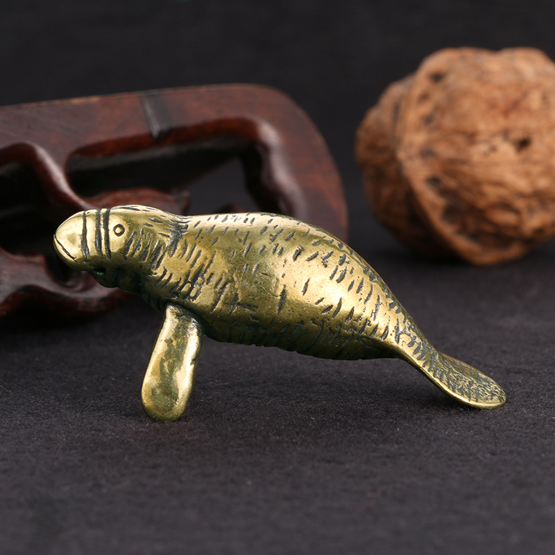 Brass Florida Manatee Decorati - Office Furniture Equipment ulasan dan harga