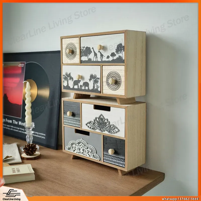 Wooden Desktop Drawer Locker w - Office Storage Cabinet ulasan dan harga