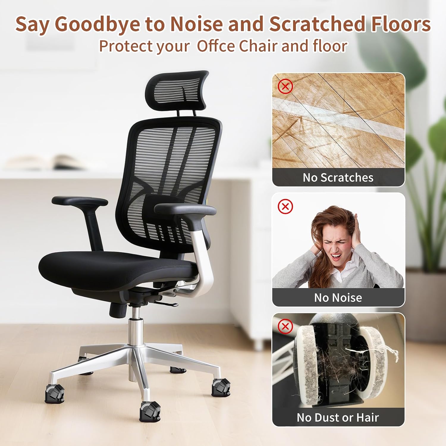 5PCS Chair Leg Protectors Offi - Office Furniture Equipment ulasan dan harga