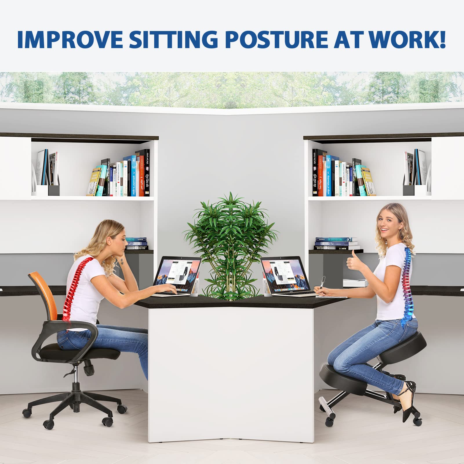Kneeling Chair Ergonomic for O - Office Furniture Commercial ulasan dan harga