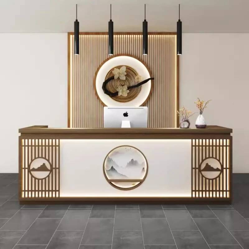 Simple Classic Reception Desk  - Office Furniture Usa ulasan dan harga