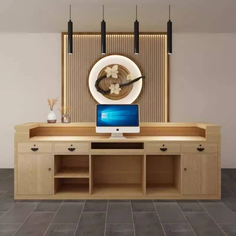 Simple Classic Reception Desk  - Office Furniture Usa ulasan dan harga
