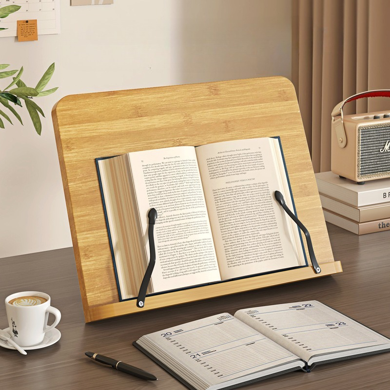 Wooden Reading Book Stand, Mul - Adjustable Laptop Table ulasan dan harga