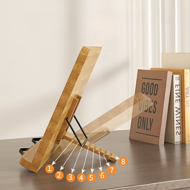 Wooden Reading Book Stand, Mul - Adjustable Laptop Table ulasan dan harga