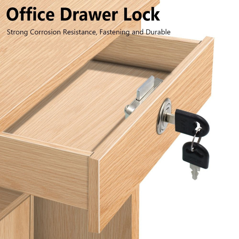 Zinc Alloy Drawer Lock with 2  - Office Furniture Cabinets ulasan dan harga