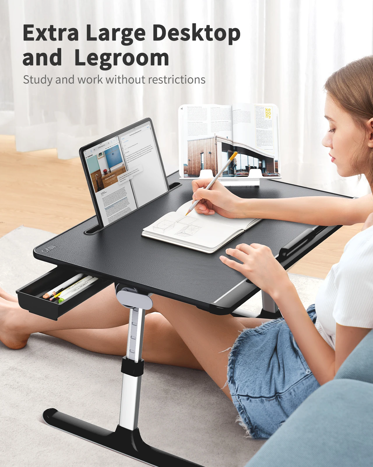 Table Bed Study Angle Adjustab - Adjustable Laptop Table ulasan dan harga