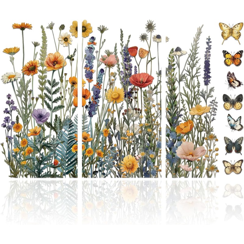 3Pcs Wildflowers Furniture Tra - Office Furniture Equipment ulasan dan harga