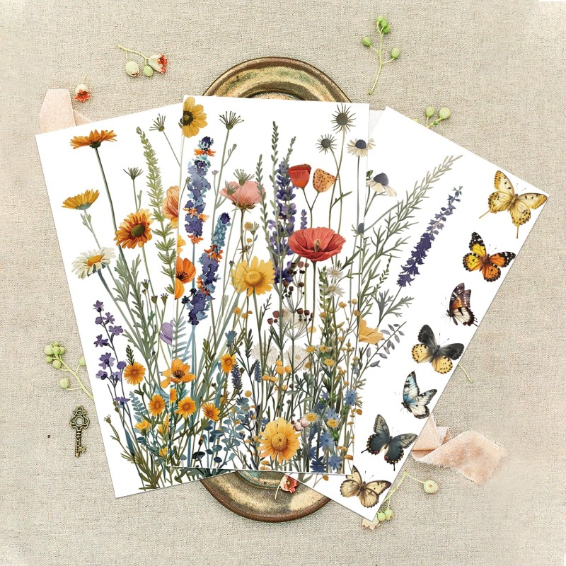 3Pcs Wildflowers Furniture Tra - Office Furniture Equipment ulasan dan harga