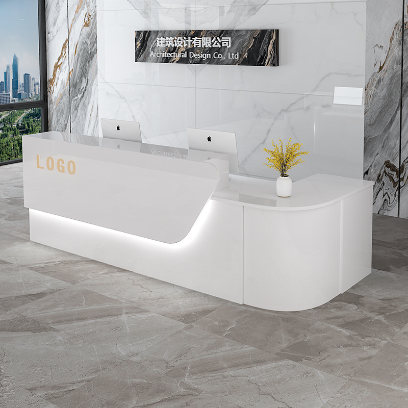 Storage Luxury Reception Desk  - Office Furniture Usa ulasan dan harga