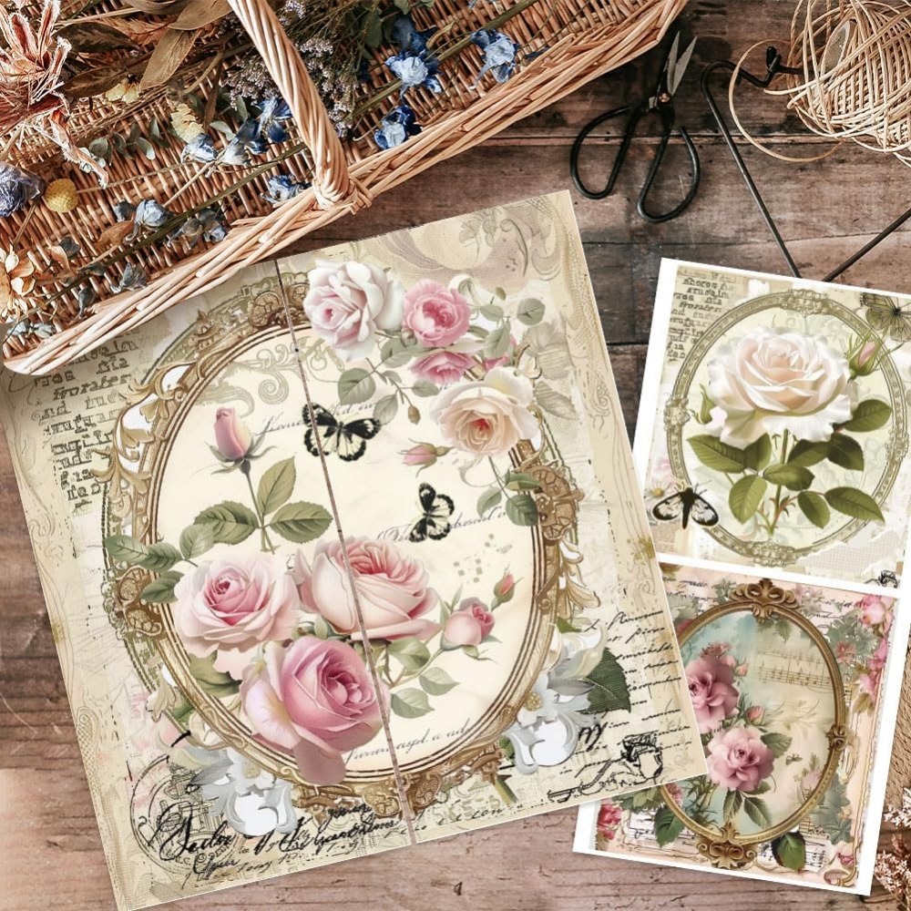 3pcs/Set Rose Rub on Transfers - Office Furniture Equipment ulasan dan harga