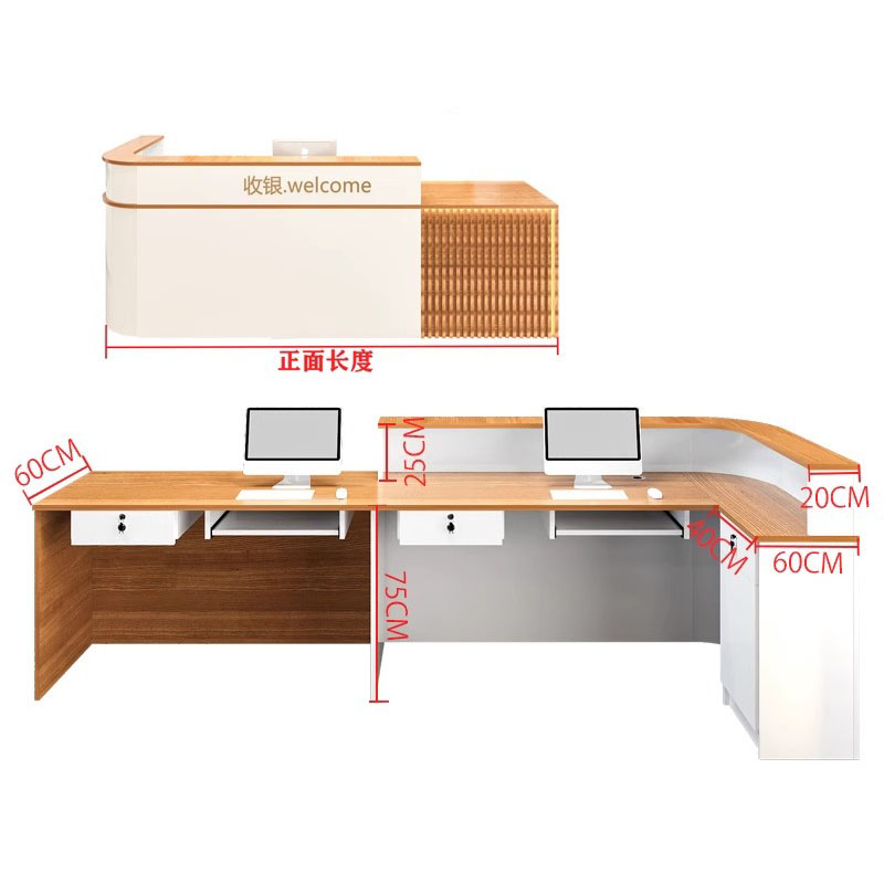 Storage Luxury Reception Desk  - Office Furniture Usa ulasan dan harga