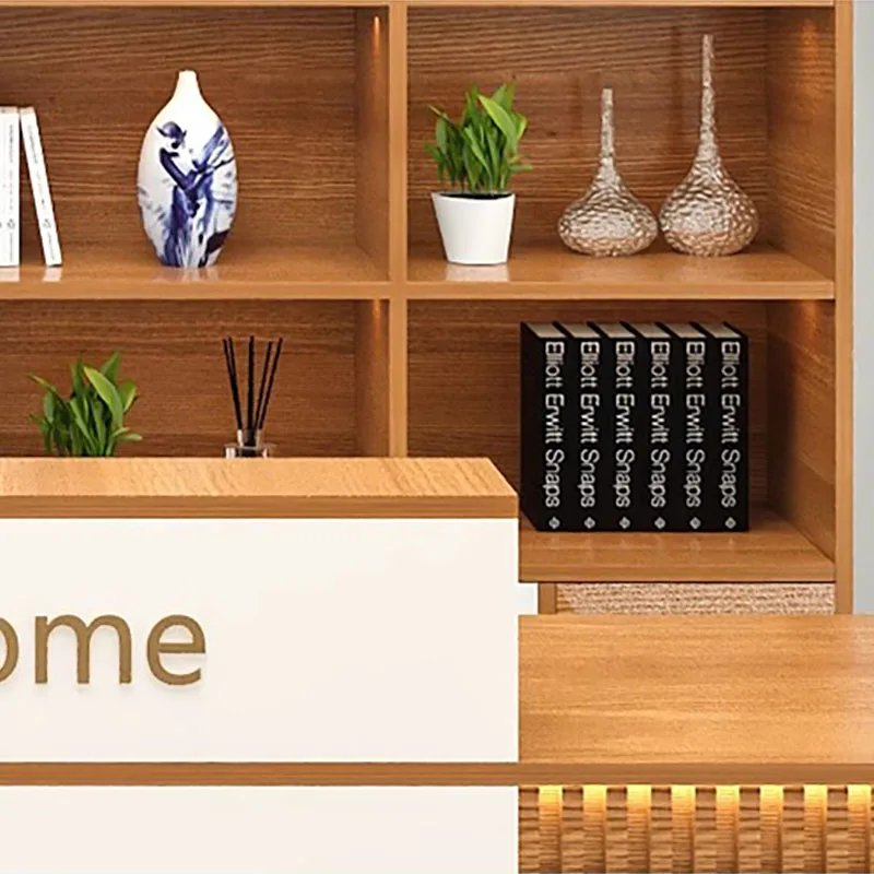 Storage Luxury Reception Desk  - Office Furniture Usa ulasan dan harga