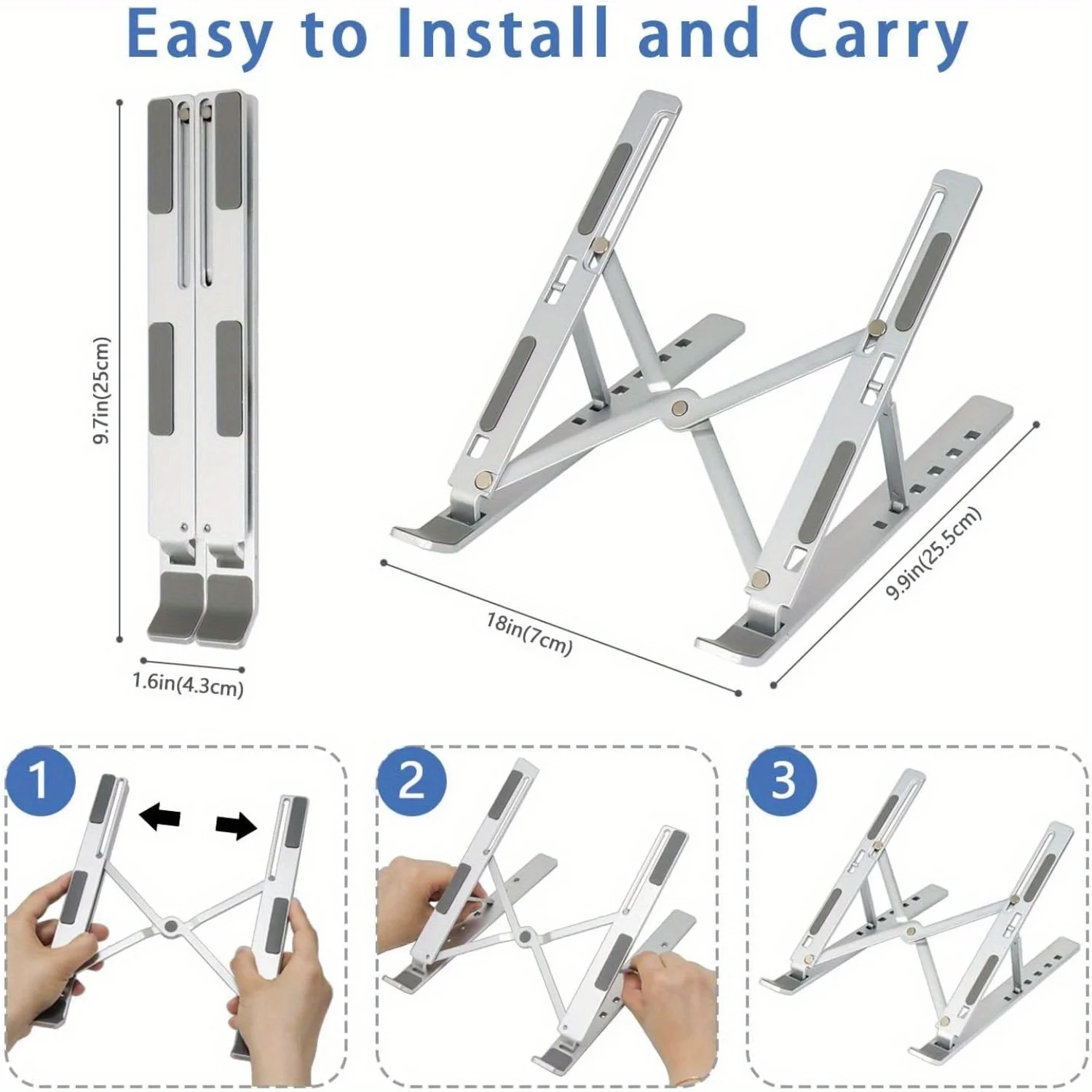 Adjustable Aluminum Laptop Sta - Adjustable Laptop Table ulasan dan harga
