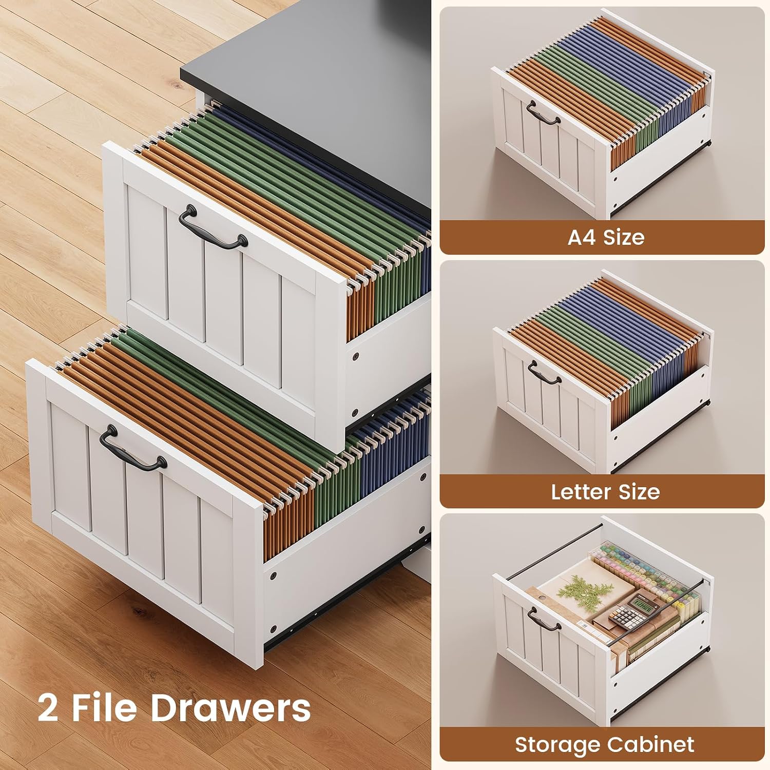 L Shaped Desk with Drawers & S - Office Furniture Filing Cabinets ulasan dan harga