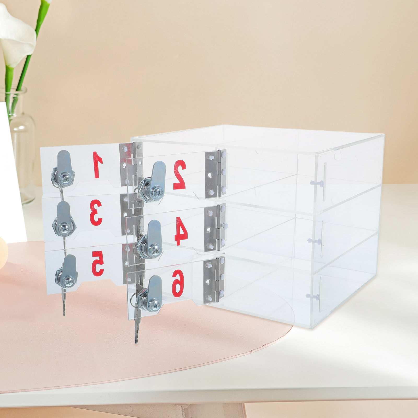 Lockable Acrylic Cell Phone Lo - Office Storage Cabinet ulasan dan harga