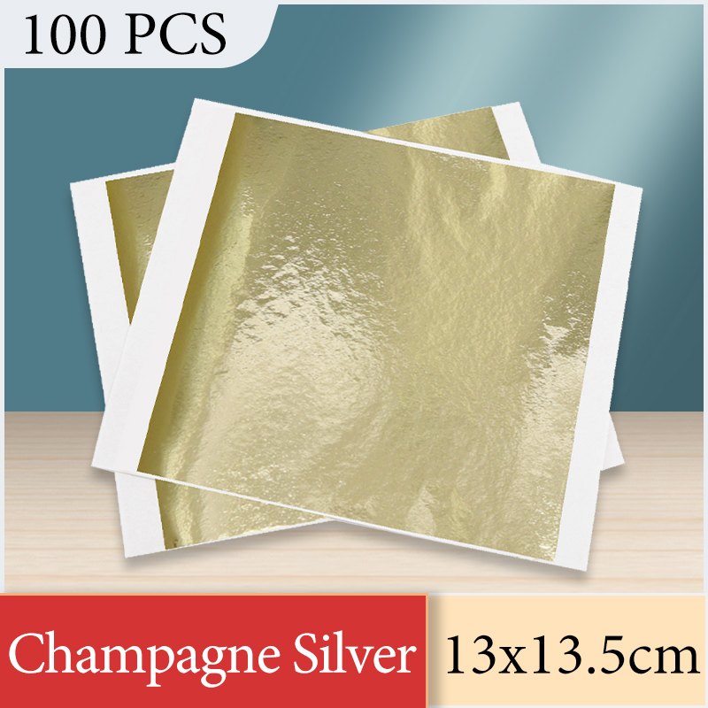 13x13.5cm Champagne Silver Foi - Office Furniture Equipment ulasan dan harga