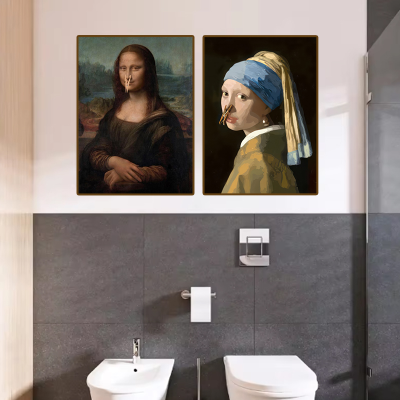 1pc Funny Abstract Bathroom To - Office Furniture Equipment ulasan dan harga