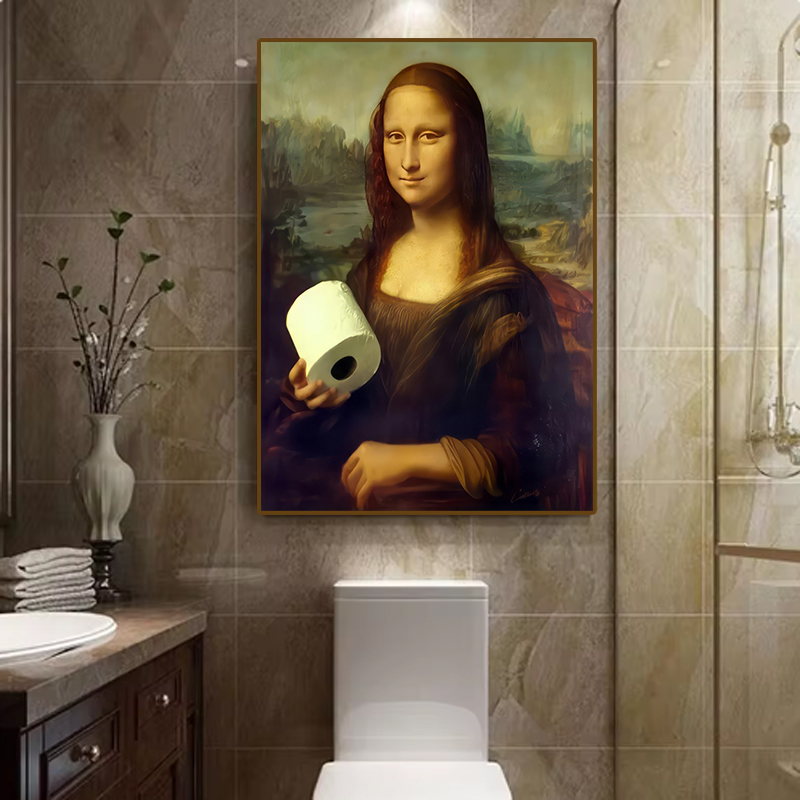 1pc Funny Abstract Bathroom To - Office Furniture Equipment ulasan dan harga