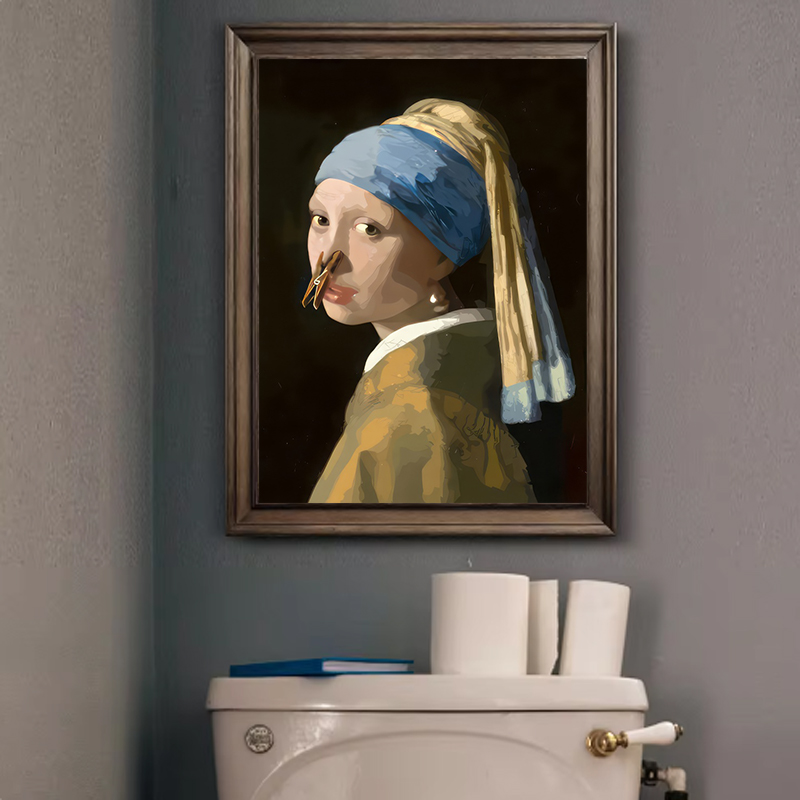 1pc Funny Abstract Bathroom To - Office Furniture Equipment ulasan dan harga