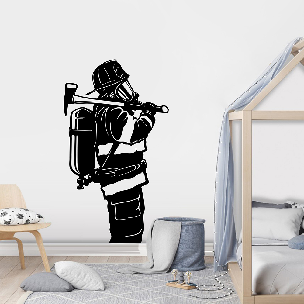 Large Firefighter Fireman Wall - Office Furniture Usa ulasan dan harga