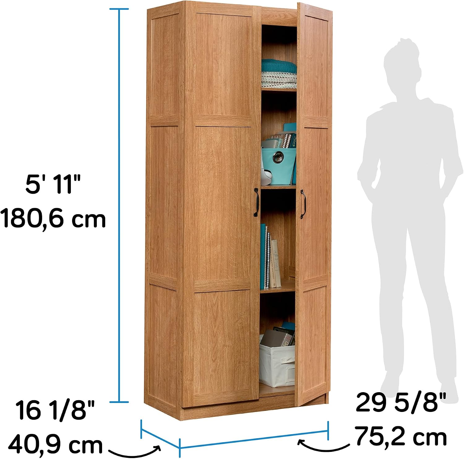 Tall Storage Cabinet, Freestan - Office Storage Cabinet ulasan dan harga