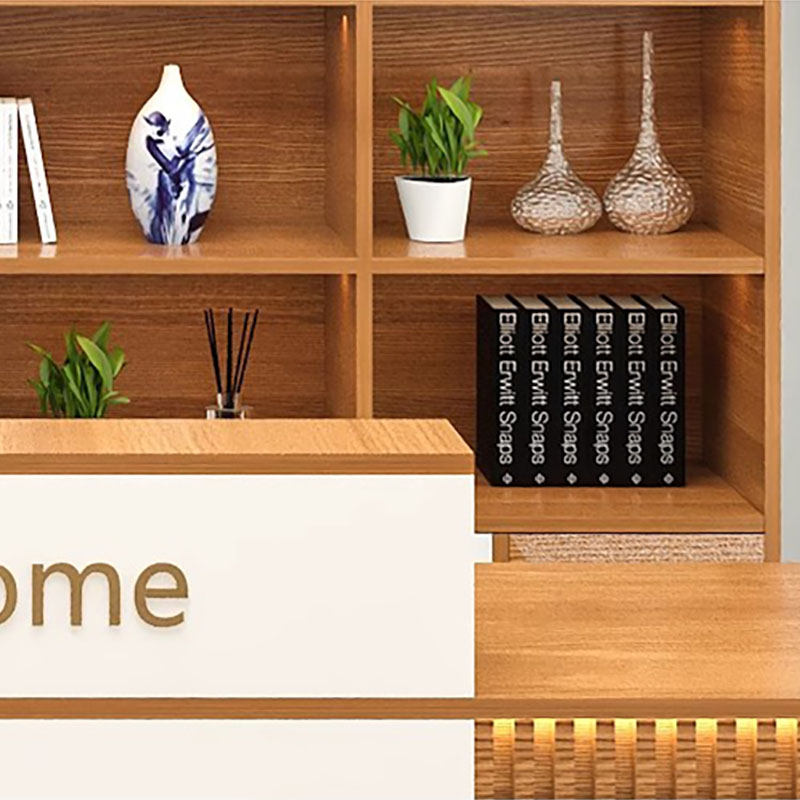 Storage Luxury Reception Desk  - Office Furniture Usa ulasan dan harga