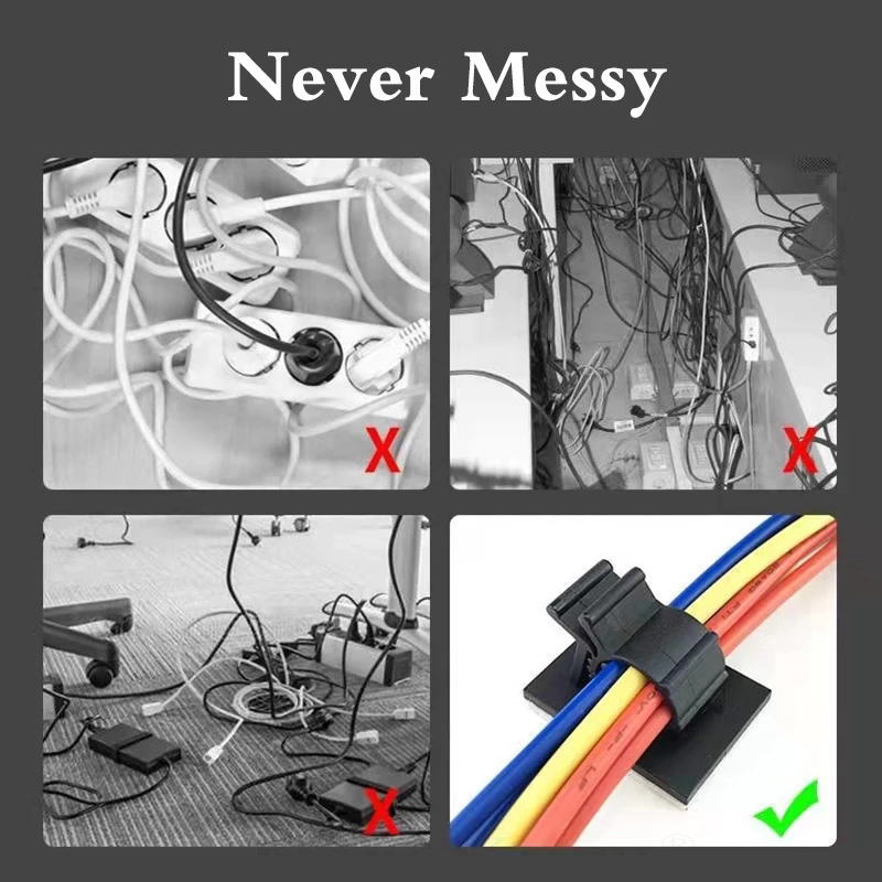 Cable Organizer Self Adhesive  - Adjustable Laptop Table ulasan dan harga
