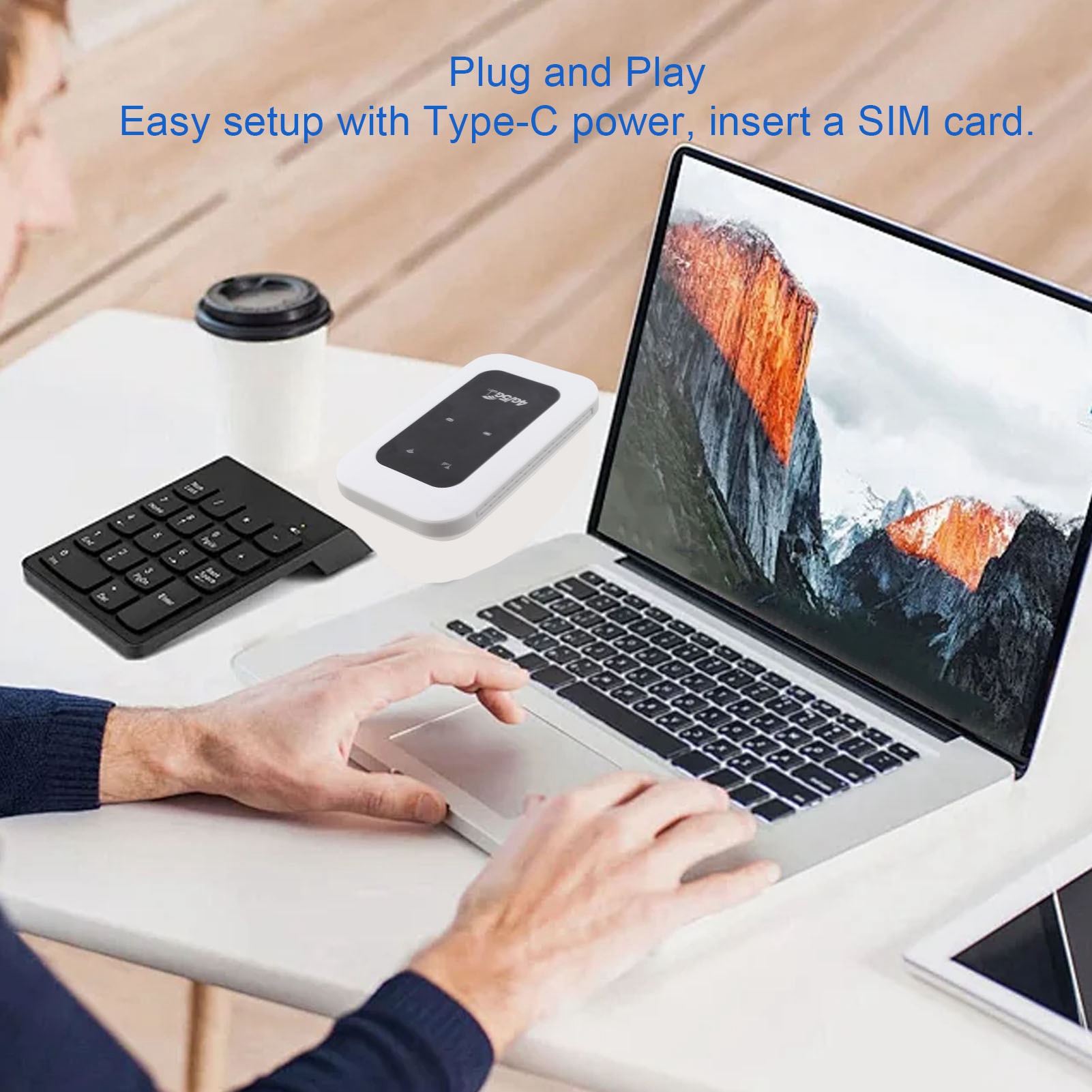 Portable 4G WiFi Hotspot 300Mb - Adjustable Laptop Table ulasan dan harga
