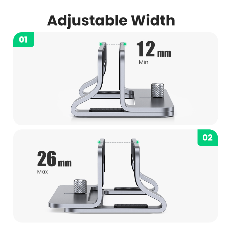 UGREEN Vertical Laptop Stand H - Adjustable Laptop Table ulasan dan harga