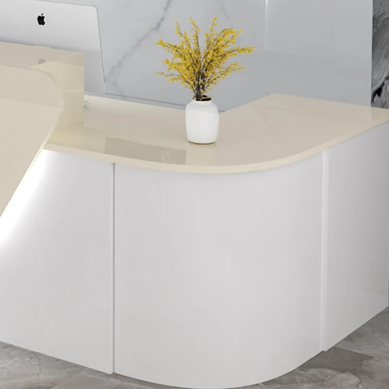 Storage Luxury Reception Desk  - Office Furniture Usa ulasan dan harga