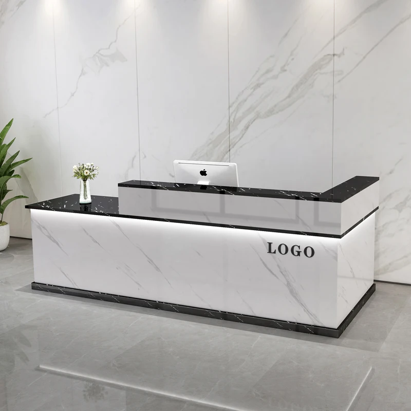 Storage Luxury Reception Desk  - Office Furniture Usa ulasan dan harga