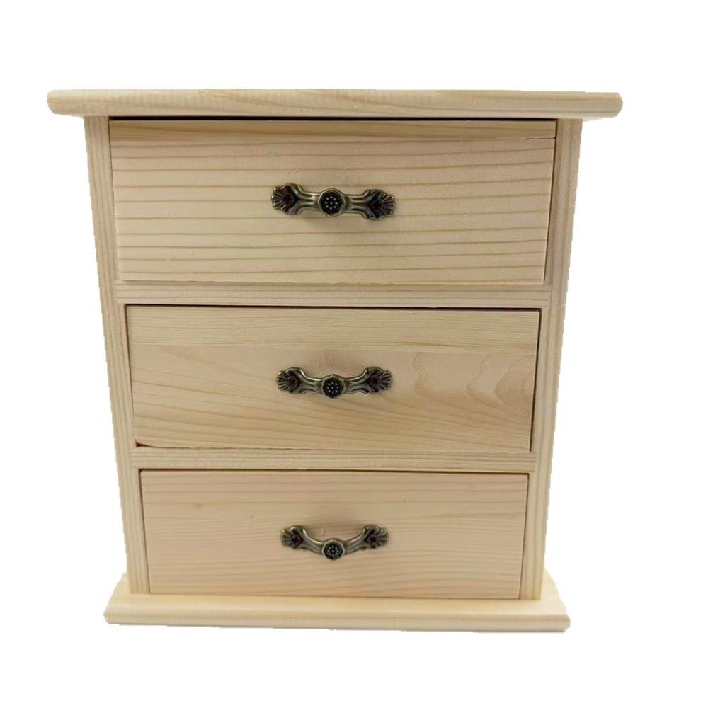 Desktop Wooden Drawer Storage  - Office Storage Cabinet ulasan dan harga