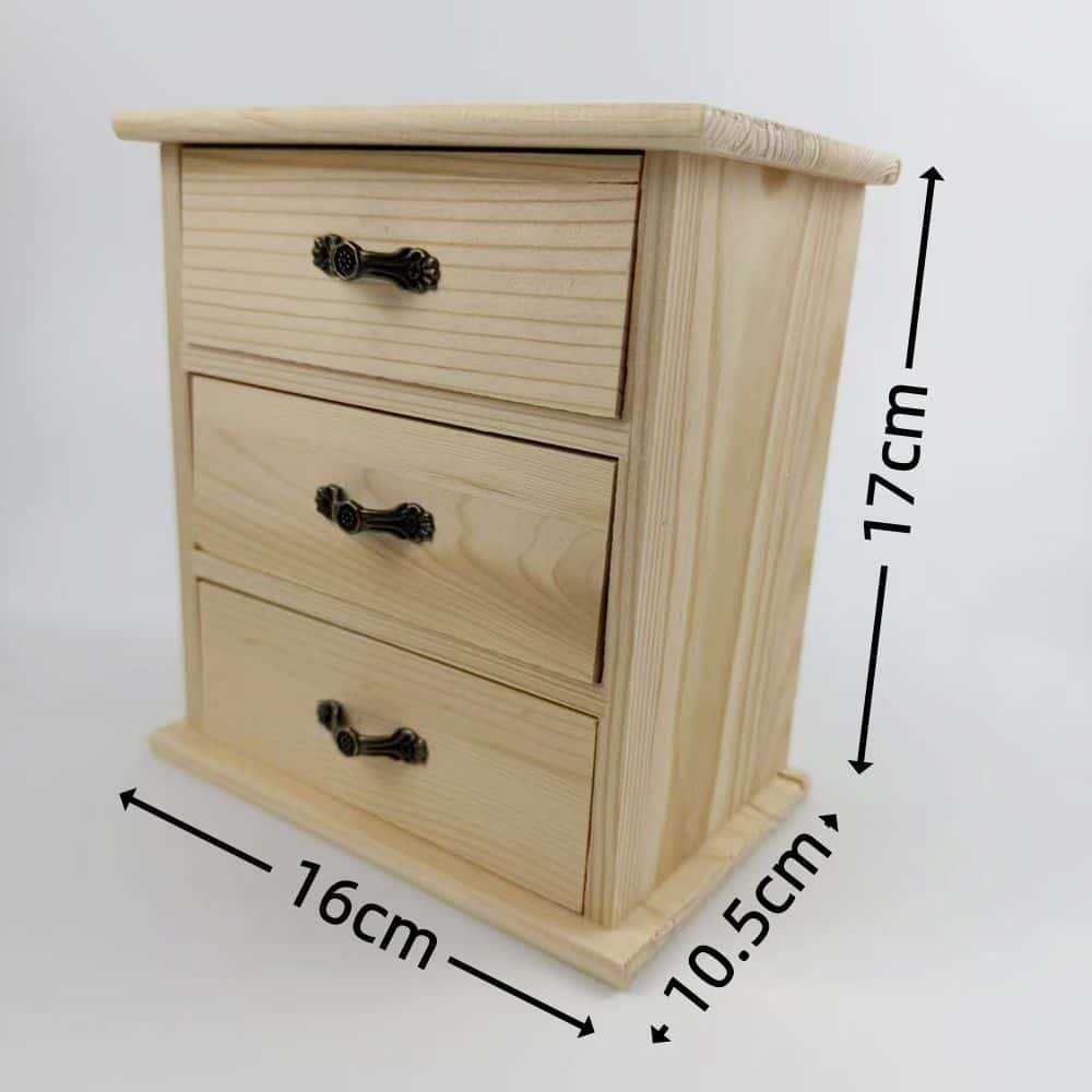 Desktop Wooden Drawer Storage  - Office Storage Cabinet ulasan dan harga
