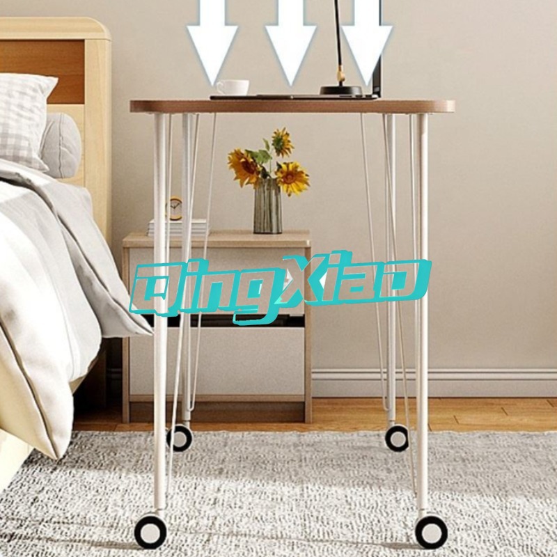 Mobile Computer Desk With Whee - Adjustable Laptop Table ulasan dan harga